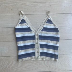 Stripped Knit Tank Top